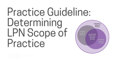 Practice Guideline: Determining LPN Scope of Practice